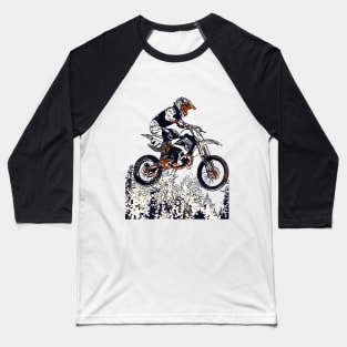 Born to Fly - Motocross Racer Baseball T-Shirt